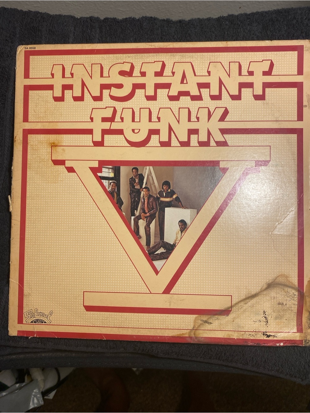Instant Funk V Wall Art Album Cover Print - Cream and Red